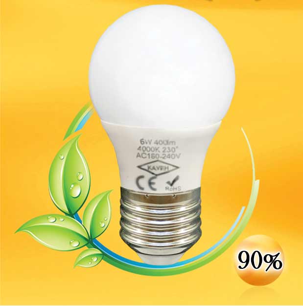 مشخصات فنی لامپ LED حبابدار الکتروکاوه
